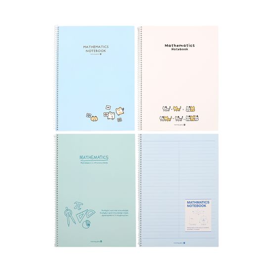 모닝글로리 중고 스프링 노트 수학(항균) 2분할 노트