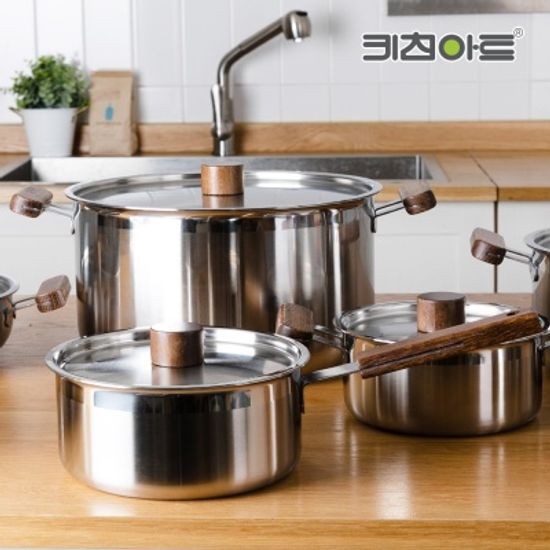 키친아트 멘토 인덕션냄비 18cm 편수