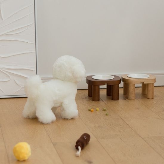 소이 원목 펫테이블/고양이 강아지 밥그릇 1구/2구