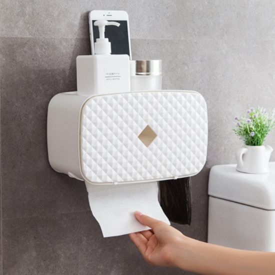 부착식 휴지 디스펜서 욕실 주방 선반휴지걸이