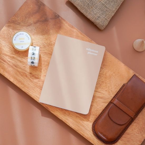 마일스톤 플래너 A6 만년 다이어리 커버 세트