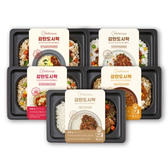 홀리셔스 감탄도시락 5종10팩