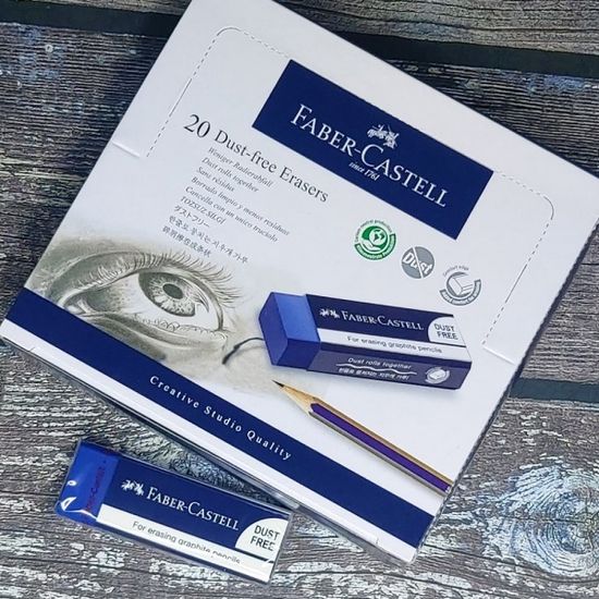 파버카스텔 더스트프리 지우개-81 블루(대 20개입)