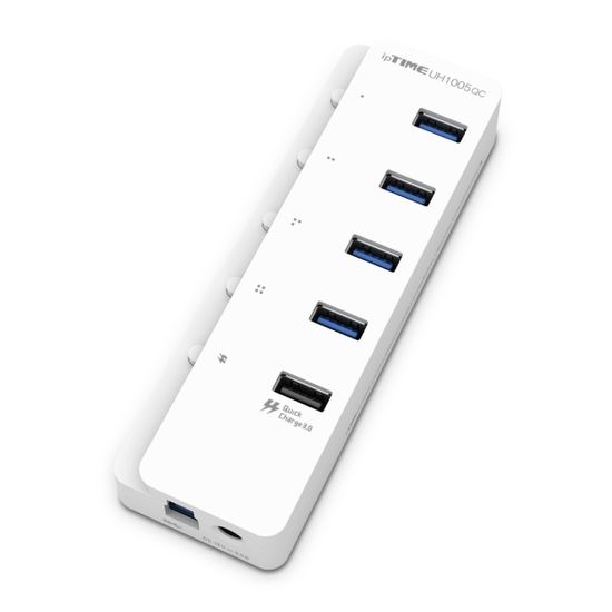 (아이피타임) ipTIME UH1005QC 5포트 USB허브