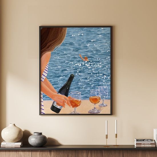 휴가, 수빈 작가 인테리어 거실 그림 액자