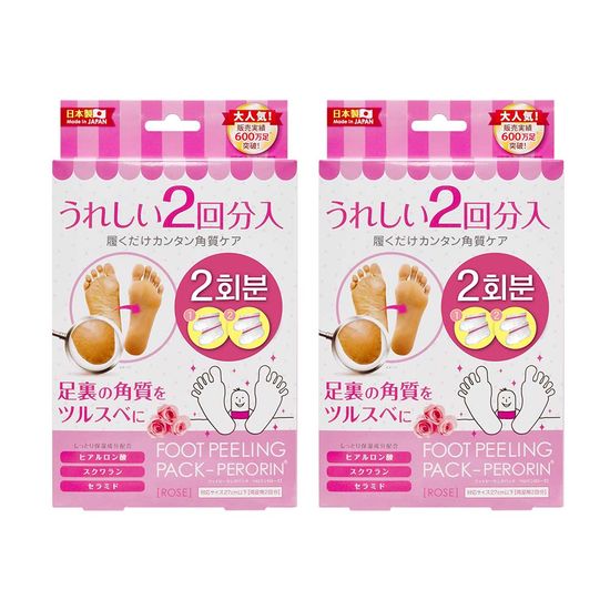 페로린 뒤꿈치갈라짐 풋마스크 로즈향 2회분 2개