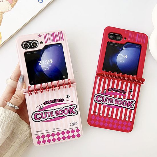 갤럭시 z플립 7 6 5 4 3 노트 수첩 힌지 투명 케이스