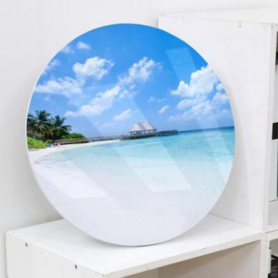 ci614-원형아크릴액자_몰디브해변