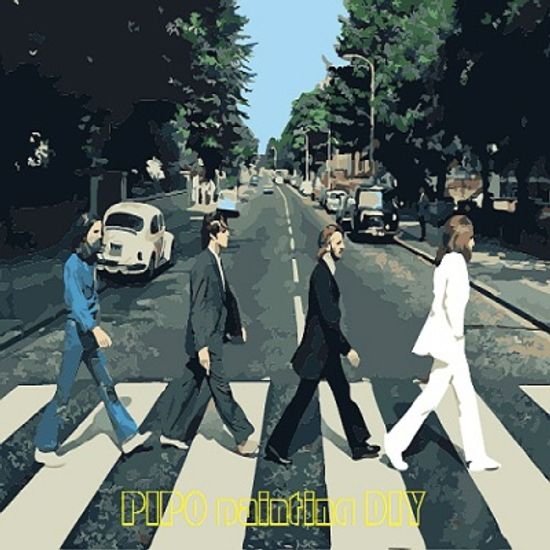 K078 The Beatles Abbey Road size 40*50cm