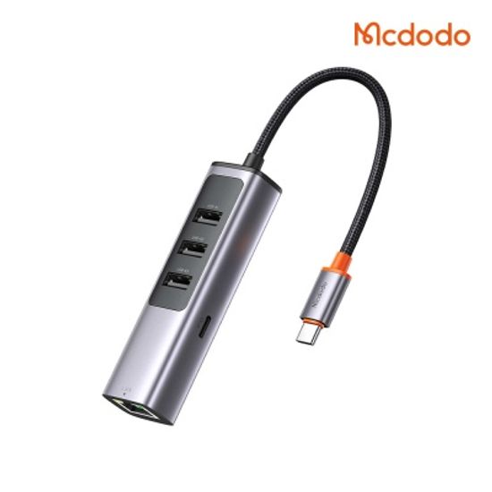 맥도도 HU111 C타입 5포트 허브 USB3.0x3+PD100W+LAN