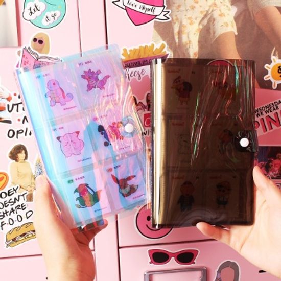 스티커 콜렉트북 앨범 띠부띠부씰 포켓몬 짱구 씰북