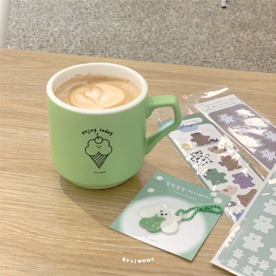 Enjoy 차니베어 민트 머그