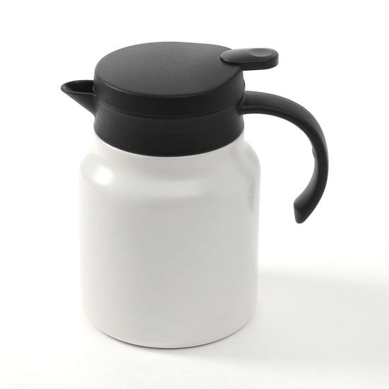 티웨어 이중진공 보온주전자(900ml) (화이트) 차포트