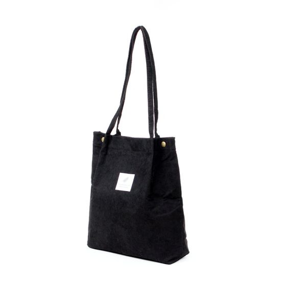 데일리 코듀로이 숄더백(블랙) 에코백 골덴가방