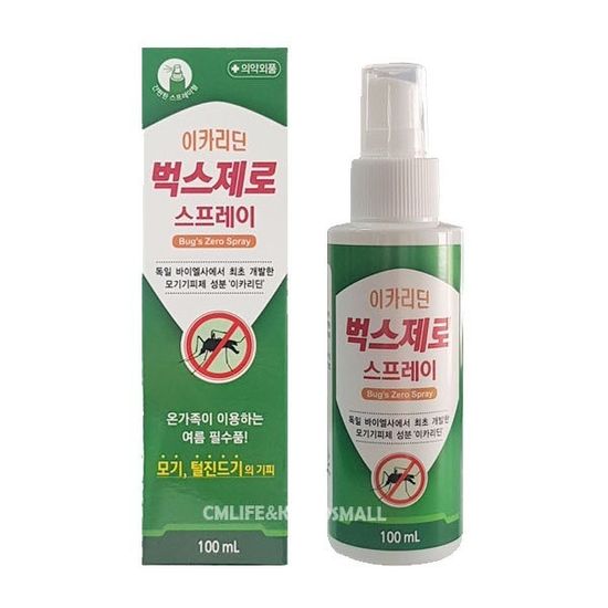 이카리딘 벅스제로 스프레이 100ml 모기물렸을때