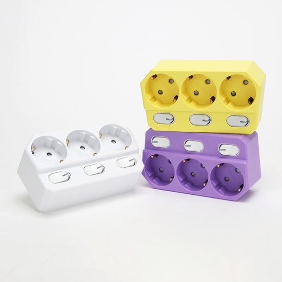 더좋은 회전형 멀티탭 3구 개별 스위치 콘센트