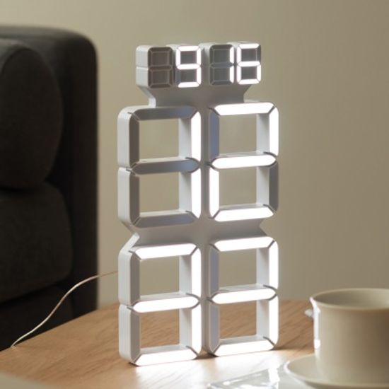 플라이토 버터 3D LED 인테리어 세로형 벽시계