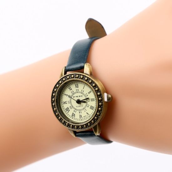 로망스 여성 손목시계/ 아날로그 가죽시계