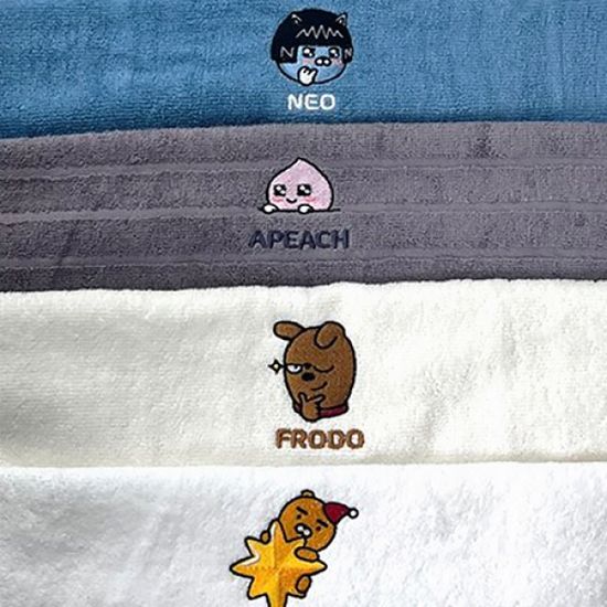 무한타올 40수 카*오 캐릭터수건 5장 (벌크 랜덤발송)