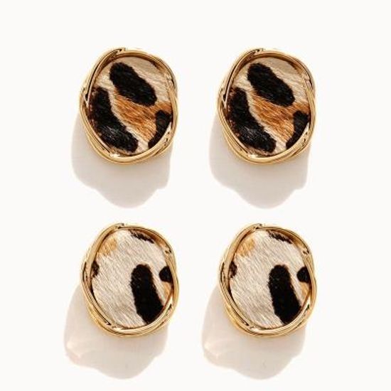 제이로렌 송치 호피 귀걸이 M03447