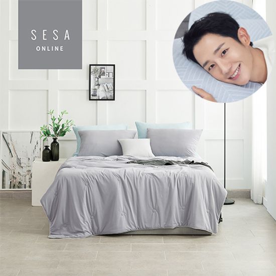 세사 아이스터치 냉감원단 차렵이불 퀸 - 그레이