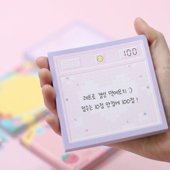 핑크풋 2000레트로떡메모지