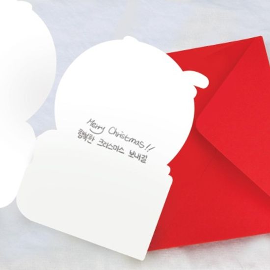 루돌프 비숑 크리스마스카드 FS734103