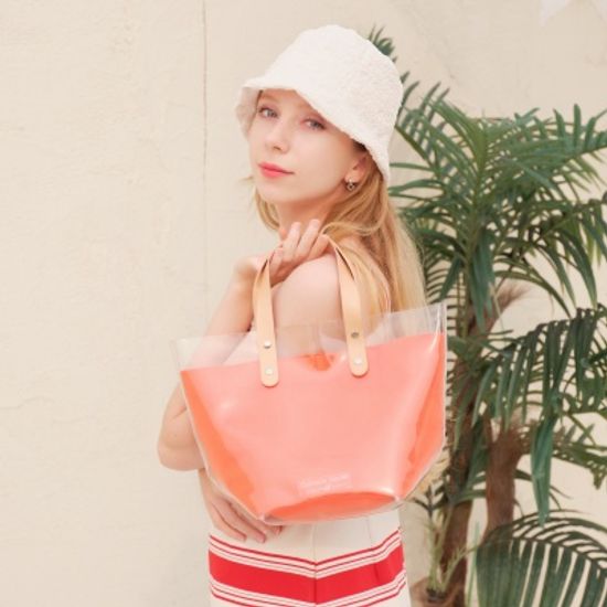 커먼썸머 투명 비치백 여름 pvc백 여행용 비치가방