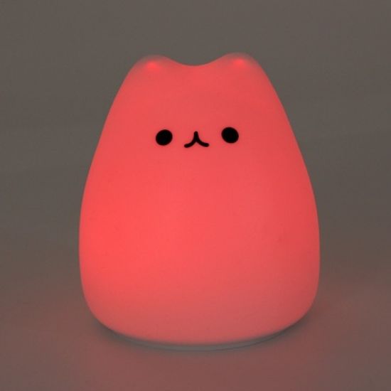 말랑냥이 무선 실리콘 무드등 페이드 고양이 취침등