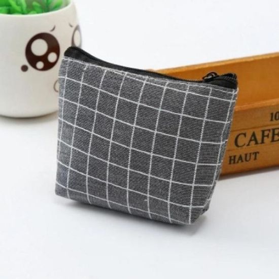 체크 미니 파우치(W9C9D22)