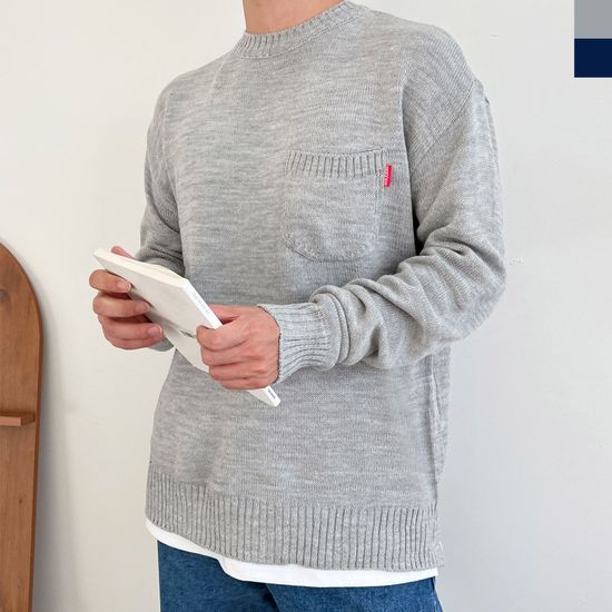 2L-OTT 1026 남자베이직라운드니트티(WB74C81)