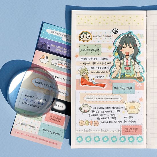 비온뒤 라벨 컨셉 스티커 세트 4 (6장)