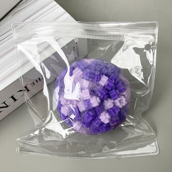 블럭 공 슬라임 PVC백 타바 스퀴시 말랑이 피젯 토이