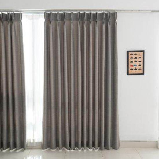 나비주름 형상기억 항균 암막커튼 애쉬 160이하