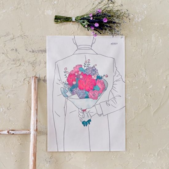 꽃다발 패브릭 포스터 / 가리개커튼