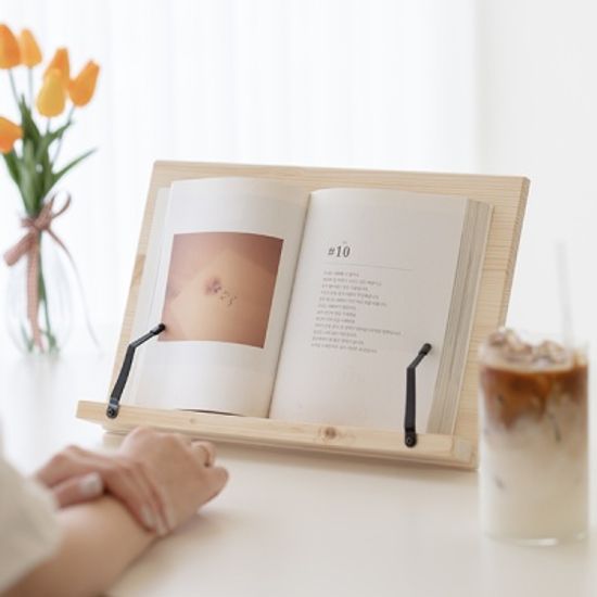 프라임 레드파인 원목 라도 독서대