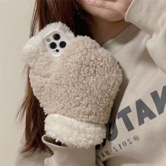 갤럭시 S22 S21 노트20 노트10 뽀글이 털 장갑 케이스