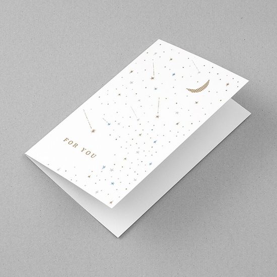 Card Letterpress printing - Stars