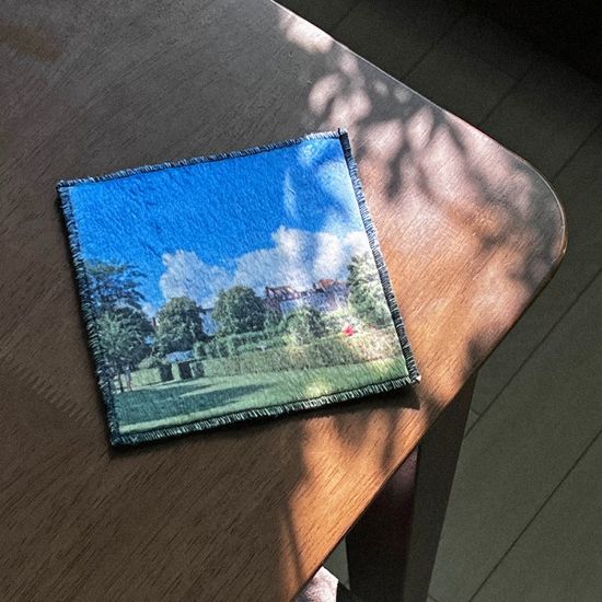 POM POM COASTER 극세사 패브릭 코스터 컵받침 