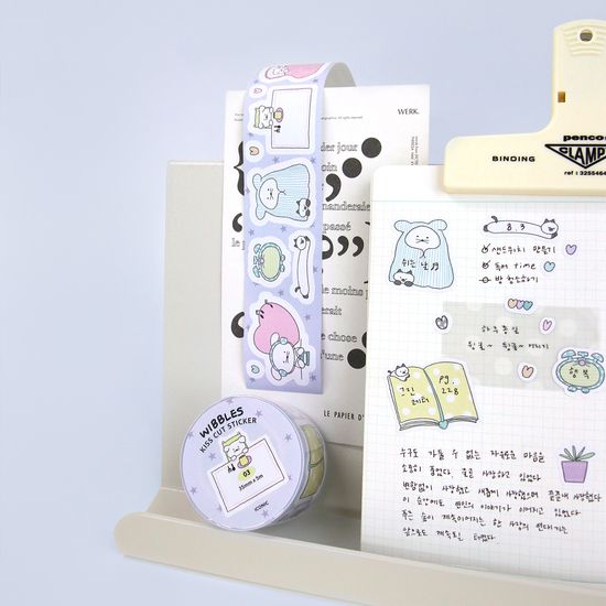아이코닉 위블스 메모 키스컷 스티커