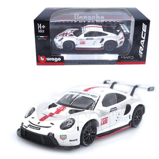 1:43 포르쉐 911 RSR 화이트 하드케이스 미니카 