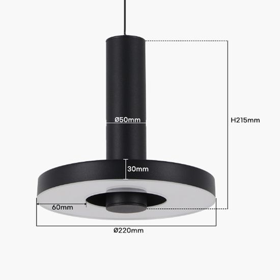 LED 볼라노 식탁등 식탁조명 20W 블랙