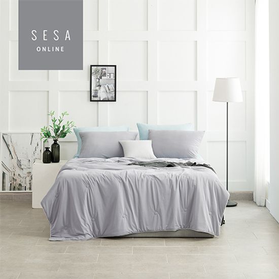 세사 아이스터치 냉감원단 차렵이불 퀸 - 그레이