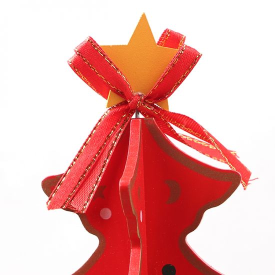 [도토로] 빨강 방울 크리스마스 원목 트리(25cm)