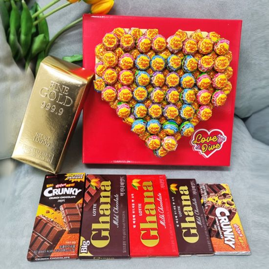 [롯데제과] 골드바*초콜릿 & 츄파춥스 선물박스 택1