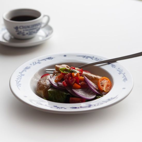 마메종 블루로즈 파스타접시 1p