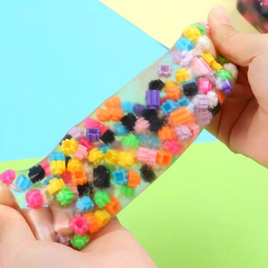 블럭 슬라임공 pvc백 타바 스퀴시 말랑이 젤리볼 토이