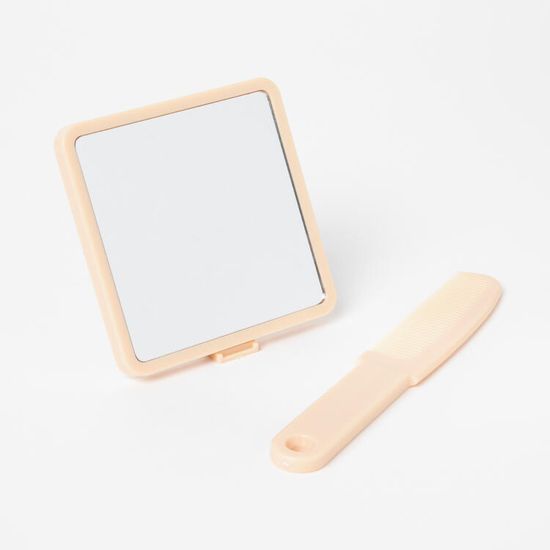 아트박스 퍼피 듀얼 손잡이 빗거울