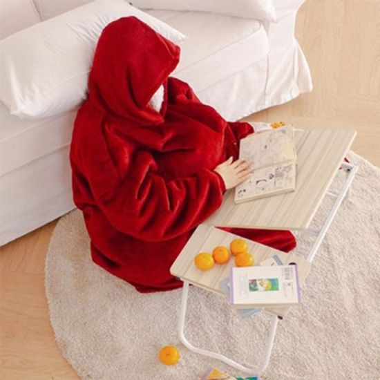 [바나나빌딩] 벨벳 방콕 집순이 후드담요