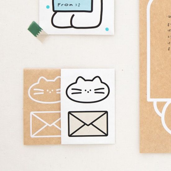 히어데어 봉투 - S (4장 세트)